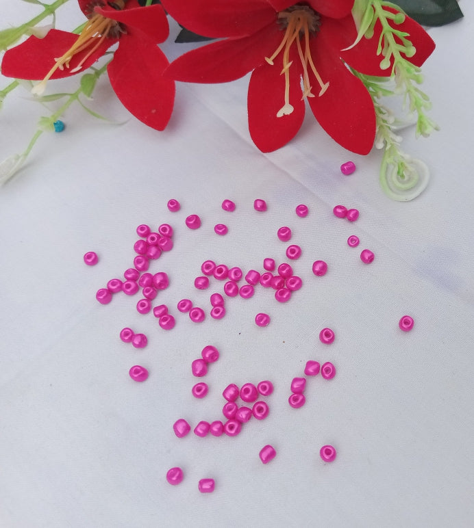 25 GRAM PINK SEED BEADS