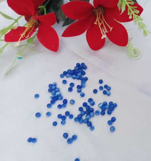 25 GRAM BLUE SEED BEADS