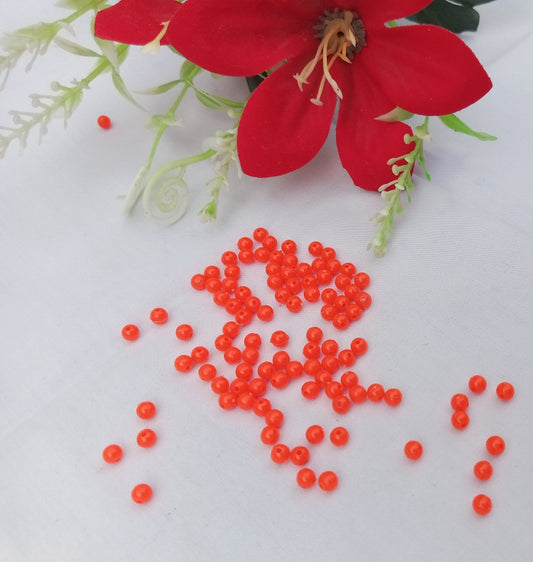 25 GRAM ORANGE SEED BEADS