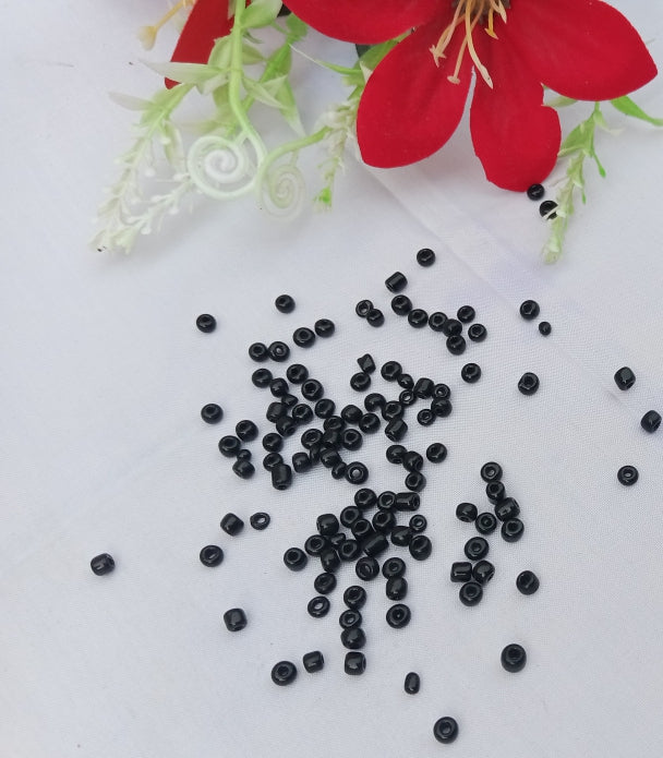 25 GRAM BLACK SEED BEADS