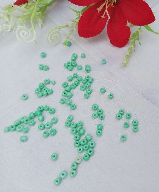 25 GRAM GREEN SEED BEADS