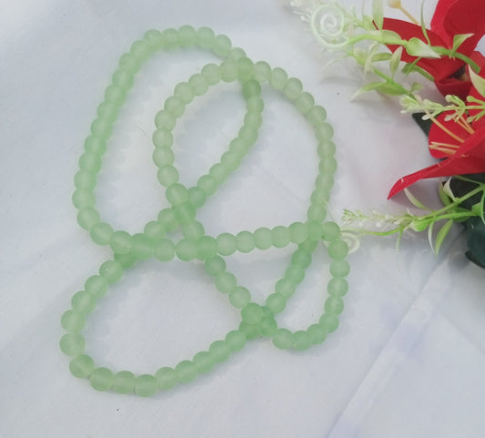 GREEN MATTE BEADS STRING