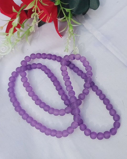 PURPLE MATTE BEADS STRING