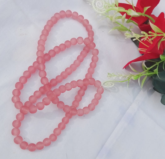 PINK MATTE BEADS STRING