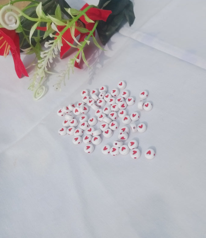 20 PIECES OF FILL HEART BEADS