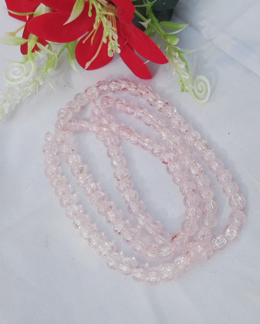 PINK CRACK BEADS STRING