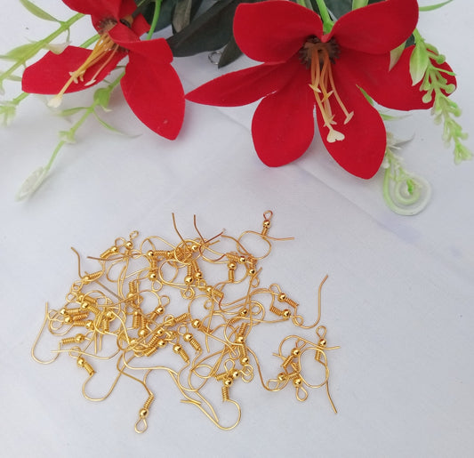 5 GRAM GOLDEN EARRINGS HOOKS